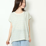 レディース ノースリーブ tシャツ 通販 JEMORGAN ジェーイーモーガン ノースリーブtシャツ 袖なし ノースリーブカットソー 花柄 ワッフル素材 オシャレ お洒落 かわいい インナー