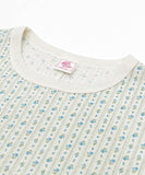 レディース ノースリーブ tシャツ 通販 JEMORGAN ジェーイーモーガン ノースリーブtシャツ 袖なし ノースリーブカットソー 花柄 ワッフル素材 オシャレ お洒落 かわいい インナー