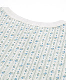 レディース ノースリーブ tシャツ 通販 JEMORGAN ジェーイーモーガン ノースリーブtシャツ 袖なし ノースリーブカットソー 花柄 ワッフル素材 オシャレ お洒落 かわいい インナー