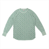 ロングtシャツ レディース 長袖 通販 JEMORGAN ジェーイーモーガン 長袖Tシャツ 花柄 ワッフル素材 カットソー トップス オシャレ お洒落 かわいい リラックスウェア カジュアル