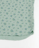 ロングtシャツ レディース 長袖 通販 JEMORGAN ジェーイーモーガン 長袖Tシャツ 花柄 ワッフル素材 カットソー トップス オシャレ お洒落 かわいい リラックスウェア カジュアル