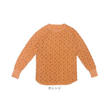 ロングtシャツ レディース 長袖 通販 JEMORGAN ジェーイーモーガン 長袖Tシャツ 花柄 ワッフル素材 カットソー トップス オシャレ お洒落 かわいい リラックスウェア カジュアル