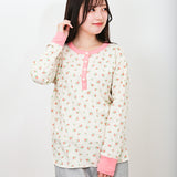 JEMORGAN サーマル レディース 通販 ジェーイーモーガン JE130-59S クレリック ヘンリーネック ワッフル ロンT Tシャツ 長袖Tシャツ カットソー 長袖 トップス ワッフル生地 パック入り