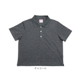 ポロシャツ レディース 通販 JEMORGAN ジェーイーモーガン カノコ素材 短い丈 半袖 トップス オシャレ お洒落 かわいい 無地 シンプル 婦人服 カジュアル レディースポロシャツ