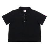 ポロシャツ レディース 通販 JEMORGAN ジェーイーモーガン カノコ素材 短い丈 半袖 トップス オシャレ お洒落 かわいい 無地 シンプル 婦人服 カジュアル レディースポロシャツ