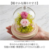 プリザーブドフラワー ガラスドーム 通販 プリザーブド フラワー フラワーアレンジメント ガラス ドーム バラ 薔薇 ローズ 花 ジュエルガラスドーム 枯れない花 ギフト 贈り物 母の日