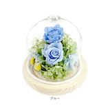 プリザーブドフラワー ガラスドーム 通販 プリザーブド フラワー フラワーアレンジメント ガラス ドーム バラ 薔薇 ローズ 花 ジュエルガラスドーム 枯れない花 ギフト 贈り物 母の日