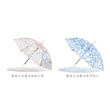 傘 レディース ジャンプ 通販 ビニール傘 ジャンプ式 おしゃれ アンシャンテ ステンドグラス傘 長傘 雨傘 かわいい ワンタッチ クリア 8本骨 約 58cm アンブレラ パラソル 雨の日 雨具