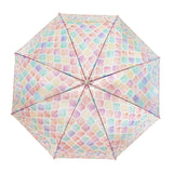 傘 レディース ジャンプ 通販 ビニール傘 ジャンプ式 おしゃれ アンシャンテ ステンドグラス傘 長傘 雨傘 かわいい ワンタッチ クリア 8本骨 約 58cm アンブレラ パラソル 雨の日 雨具