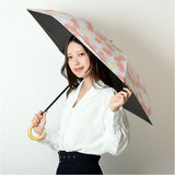 折りたたみ傘 晴雨兼用 通販 折り畳み傘 晴雨兼用傘 日傘 雨傘 かさ カサ レディース ピーナッツハンドル グラスファイバー 裏面PUコーティング 遮光率99.99% UVカット率99.9% おしゃれ