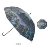 長傘 レディース 通販 傘 カサ かさ 親骨60CM 60CM ジャンプ式 8本骨 ビニール傘 雨傘 おしゃれ かわいい アンブレラ 柄物 通勤 通学 華やか 女性 Emotible umbrella エモーシブル ギフト