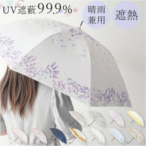 長傘 晴雨兼用 通販 晴雨兼用傘 晴雨兼用長傘 UVカット ジャンプ式 雨傘 晴れ雨兼用傘 55cm JK-168 日傘 ひがさ 遮光 かさ カサ 婦人傘 紫外線対策 uvカット 暑さ対策 贈り物 母の日