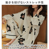 パジャマ ルームウェア レディース 上下セット 通販 寝巻 寝間着 寝巻き 部屋着 ルームウエア ズボン 長ズボン 上下 セット 長袖 ゆったり 折り襟 襟 大きいサイズ 前開き 暖かい