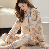 パジャマ ルームウェア レディース 上下セット 通販 寝巻 寝間着 寝巻き 部屋着 ルームウエア ズボン 長ズボン 上下 セット 長袖 ゆったり 折り襟 襟 大きいサイズ 前開き 暖かい