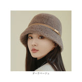 バケットハット 帽子 レディース 通販 ニットハット ニット帽子 バケット レディース帽子 キャップ ファー帽子 洗える 防寒 保温性 暖かい あたたかい あったか ふわふわ 無地 厚手 秋 冬