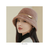 バケットハット 帽子 レディース 通販 ニットハット ニット帽子 バケット レディース帽子 キャップ ファー帽子 洗える 防寒 保温性 暖かい あたたかい あったか ふわふわ 無地 厚手 秋 冬