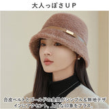 バケットハット 帽子 レディース 通販 ニットハット ニット帽子 バケット レディース帽子 キャップ ファー帽子 洗える 防寒 保温性 暖かい あたたかい あったか ふわふわ 無地 厚手 秋 冬