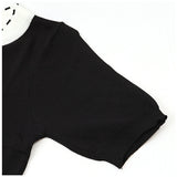 レディース 夏 ニット 通販 Tシャツ tシャツ カットソー サマーニット クルーネック ラウンドネック ショート 半袖 フリル 短め きれいめ トップス 通勤 通学 おしゃれ かわいい