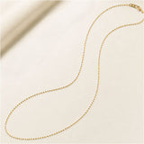 金 ネックレス 10金 通販 日本製 ネックレスチェーン チェーンネックレス 10K 長さ40cm チェーン k10 太さ1.0mm カットボールネックレス カットボールチェーン レディース メンズ