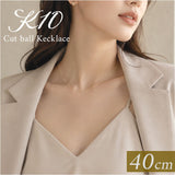 金 ネックレス 10金 通販 日本製 ネックレスチェーン チェーンネックレス 10K 長さ40cm チェーン k10 太さ1.0mm カットボールネックレス カットボールチェーン レディース メンズ