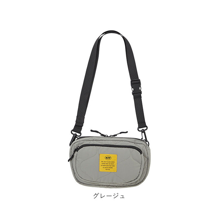 kiu ショルダーバッグ キウ K389 通販 ショルダーバック ボディバッグ 斜めがけバッグ パデットフロントポケットミニショルダーバッグ 小さめ レディース メンズ 軽量 軽い 撥水 旅行