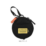 ミニポーチ 通販 KiU キウ 丸型ラウンドポーチ パッドクッション 小物入れ小分け収納 カラビナフック付き はっ水撥水加工 二層式ダブルポケット 収納 リップコスメ収納 収納キーポーチ