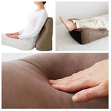 背もたれ クッション 三角 通販 背もたれクッション ベッド 背当てクッション 背中 背当て 肘置き アームレスト 枕 ごろ寝枕 あぐら 座布団 足枕 足まくら 脚枕 TV枕 テレビ枕