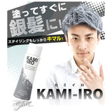 ヘアカラーワックス 通販 ヘアワックス カラーワックス カラー ヘアカラー 塗るだけ 簡単 整髪料 ヘア ワックス スタイリング KAMI-IRO カミイロ イメチェン グレー シルバー