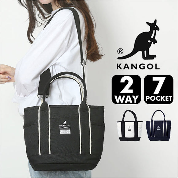 KANGOL カンゴール 2WAY バッグ 250-2190 通販 サブバッグ マルチバッグ トートバッグ サブバック マルチバック トートバック トート 手持ち ポーチ付き プリント レディース メンズ