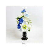 造花 お供え 花器付き 2点セット 通販 アーティフィシャルフラワー 仏花 お供え花 仏壇 供花 水換え不要 花器入り 花瓶セット 仏壇用 お花 枯れない 花 長持ち 仏前 供養 法事 法要