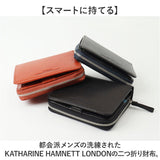 katharine hamnett london 財布 490-52304 通販 二つ折り財布 2つ折り財布 折りたたみ財布 折財布 革財布 お財布 小銭入れ カード入れ メンズ ブランド キャサリンハムネット