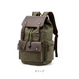 リュック メンズ おしゃれ 通販 キャンバス リュックサック バックパック デイパック 通学 通勤 大容量 A4 PC キャンバスバッグ 帆布 丈夫 おしゃれ シンプル カジュアル アースカラー