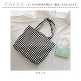 トートバッグ レディース 小さめ 通販 ミニトートバッグ トートバック ミニトート ギンガムチェック コットン 綿 おしゃれ 大人 かわいい シンプル 可愛い ランチトート 手提げバッグ