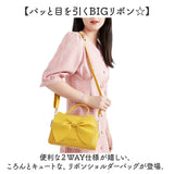 ショルダーバッグ リボン 通販 レディース リボンバッグ バッグ バック 2way ハンドバッグ ショルダー 肩掛け 肩かけ 斜め掛け 斜めがけ ボックス型 オシャレ おしゃれ かわいい 可愛い