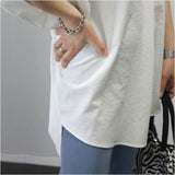 シャツ ブラウス レディース 五分袖 通販 チュニック ドルマンシャツ ロングシャツ 無地シャツ レディースシャツ ロング ドルマン vネック お尻が隠れる オーバーサイズ 無地 5分袖