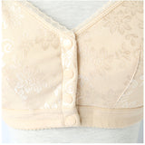 前開き ブラジャー 通販 前開きブラジャー ブラ ナイトブラ マタニティブラ 授乳ブラ フルカップ 前あき 下着 ボタン 吸汗性 通気性 フロントボタン ゆったり 着脱簡単 快適