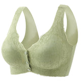 前開き ブラジャー 通販 前開きブラジャー ブラ ナイトブラ マタニティブラ 授乳ブラ フルカップ 前あき 薄い ボタン レース ナイロン ゆったり 着脱簡単 快適 おしゃれ