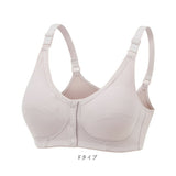 前開き ブラジャー 通販 前開きブラジャー ブラ ナイトブラ マタニティブラ 授乳ブラ フルカップ 前あき ボタン コットン 綿 吸汗性 通気性 フロントボタン ゆったり 着脱簡単