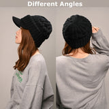 キャスケット レディース 秋冬 通販 つば付きニット帽 帽子 冬 秋 ニット帽子 ニットキャップ つば付 キャスケット帽子 かわいい 無地 洗える 手洗い おしゃれ 消臭 女性 女の子 538390