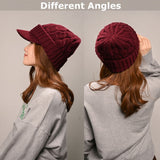キャスケット レディース 秋冬 通販 つば付きニット帽 帽子 冬 秋 ニット帽子 ニットキャップ つば付 キャスケット帽子 かわいい 無地 洗える 手洗い おしゃれ 消臭 女性 女の子 538390