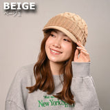 キャスケット レディース 秋冬 通販 つば付きニット帽 帽子 冬 秋 ニット帽子 ニットキャップ つば付 キャスケット帽子 かわいい 無地 洗える 手洗い おしゃれ 消臭 女性 女の子 538390