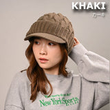 キャスケット レディース 秋冬 通販 つば付きニット帽 帽子 冬 秋 ニット帽子 ニットキャップ つば付 キャスケット帽子 かわいい 無地 洗える 手洗い おしゃれ 消臭 女性 女の子 538390