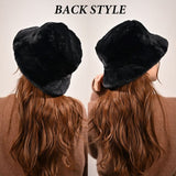 バケットハット レディース 冬 通販 帽子 秋 バケット ハット 秋冬 バケハ バケツハット ふわふわ ファー おしゃれ 大きめ フェイクファー 日よけ 日除け 女性 女の子 サイズ調整 543540