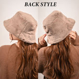 バケットハット レディース 冬 通販 帽子 秋 バケット ハット 秋冬 バケハ バケツハット ふわふわ ファー おしゃれ 大きめ フェイクファー 日よけ 日除け 女性 女の子 サイズ調整 543540