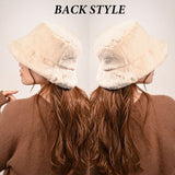 バケットハット レディース 冬 通販 帽子 秋 バケット ハット 秋冬 バケハ バケツハット ふわふわ ファー おしゃれ 大きめ フェイクファー 日よけ 日除け 女性 女の子 サイズ調整 543540