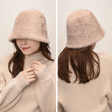 バケットハット レディース 冬 通販 バケット ハット 秋冬 帽子 秋 バケハ バケツハット ふわふわ きれいめ おしゃれ ファー アンゴラ 日よけ 日除け 女性 女の子 サイズ調整 553637