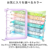 トレカケース 可愛い 通販 コレクトブック トレカホルダー ケース バインダー ファイル A5 6穴 チャック付き クリア 透明 キラキラ 収納 保護 整理 コンパクト 持ち運び デコ チェキ 写真