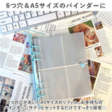 トレカ リフィル 通販 コレクトブック レフィル トレカケース A5 6穴 10枚セット 4ポケット クリア 透明 替え ファイル シート 収納 保護 整理 バインダー ケース デコ チェキ 写真 手帳