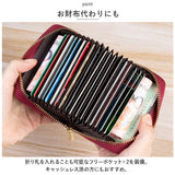カードケース 大容量 スキミング防止 通販 じゃばら カードホルダー カード入れ 蛇腹 財布 革 レザー レディース メンズ 18枚 カード ケース クレジットカードケース RFID 磁気防止 横型