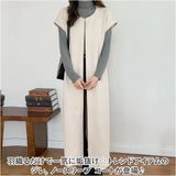 ケープ ジャケット コート レディース ロング 通販 ポンチョ ベスト ジレ マント ショール ロングコート ロング丈 サイドスリット スリット ノーカラー スエード 無地 シンプル きれいめ